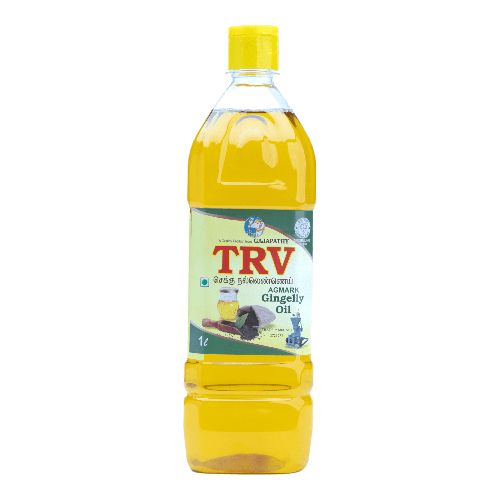 TRV CHEKKU Gingelly Oil 5 Lit Can Gajapathy Oil