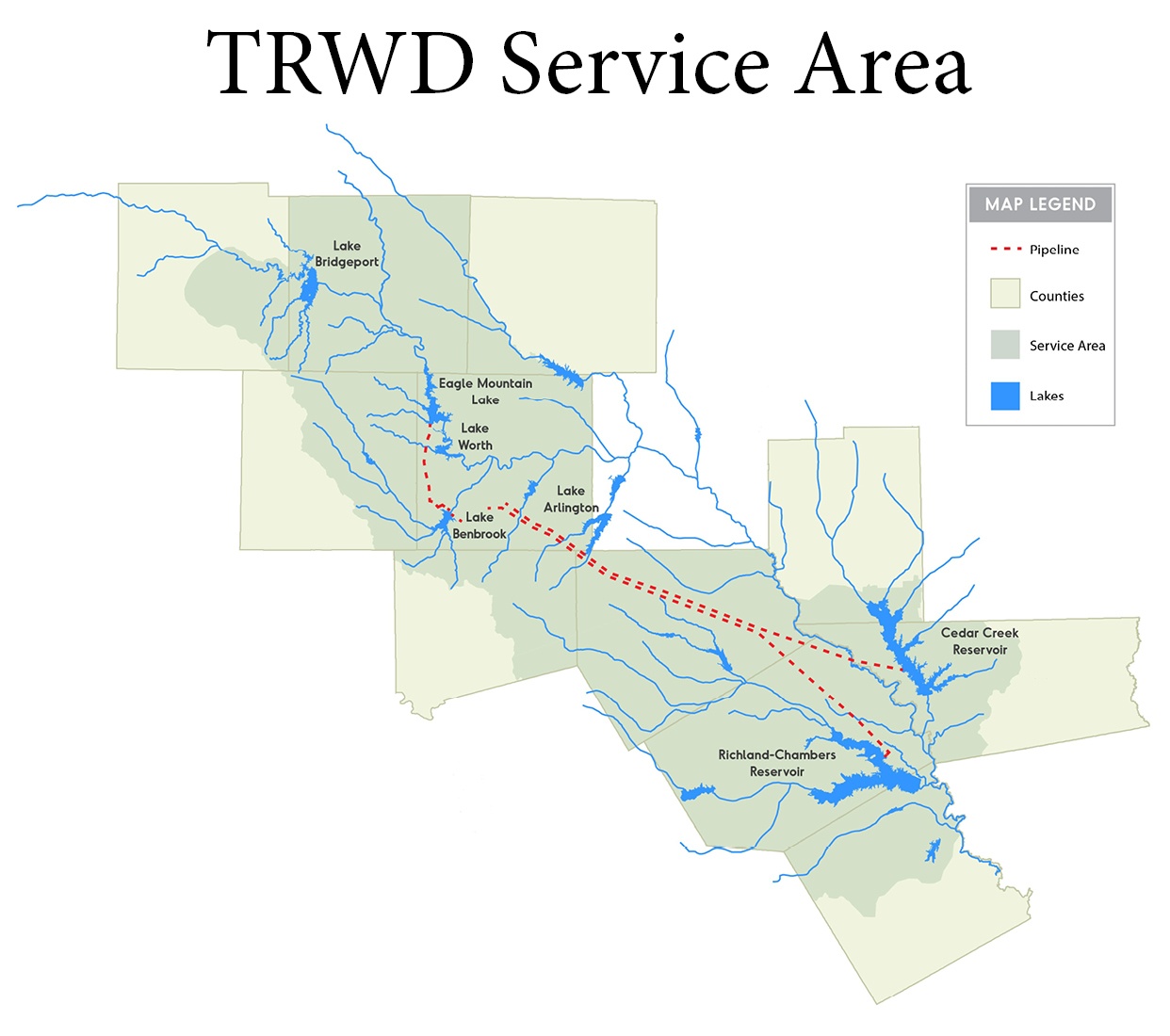 Maps Tarrant Regional Water District