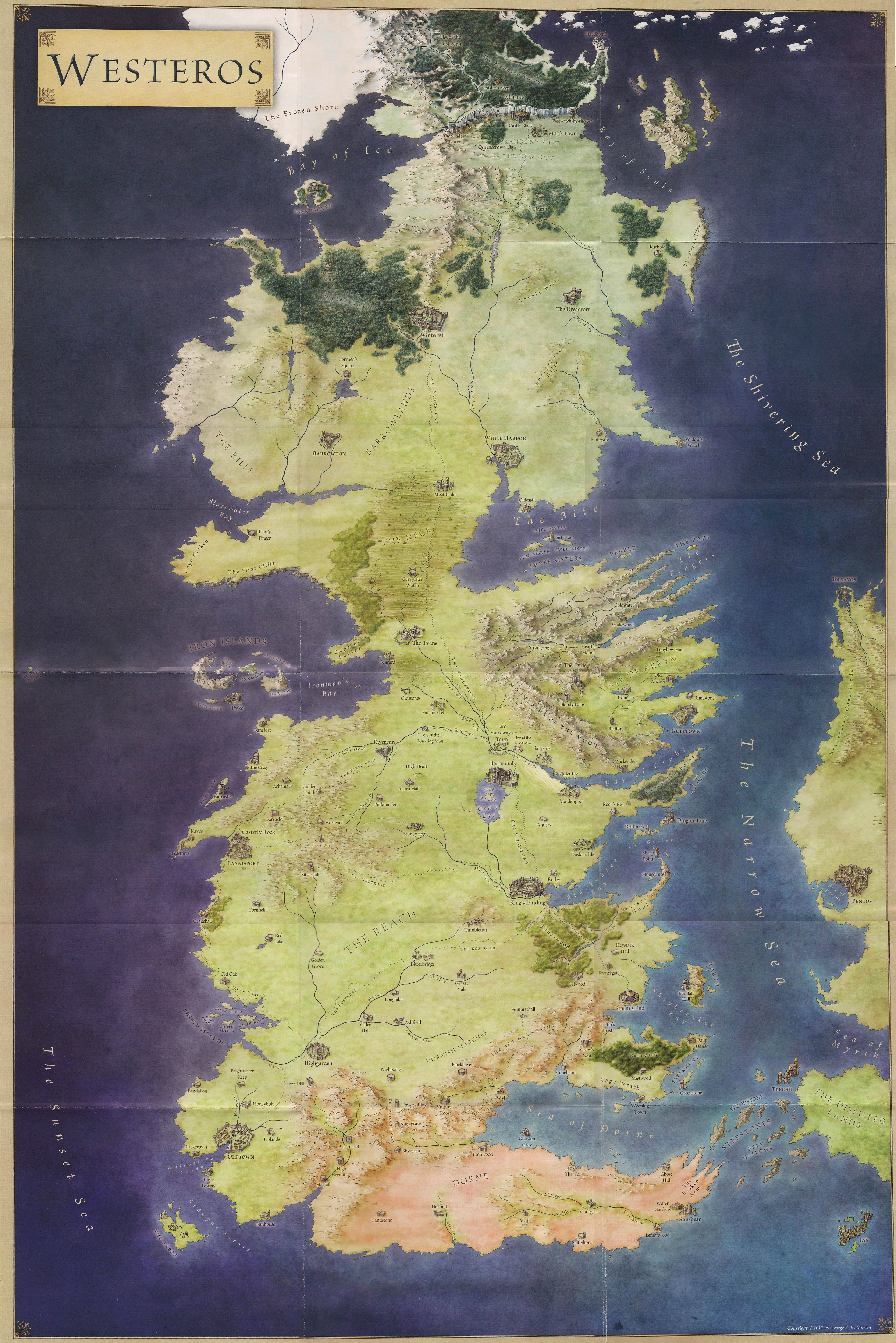 Game of Thrones toutes les cartes pour mieux se repérer