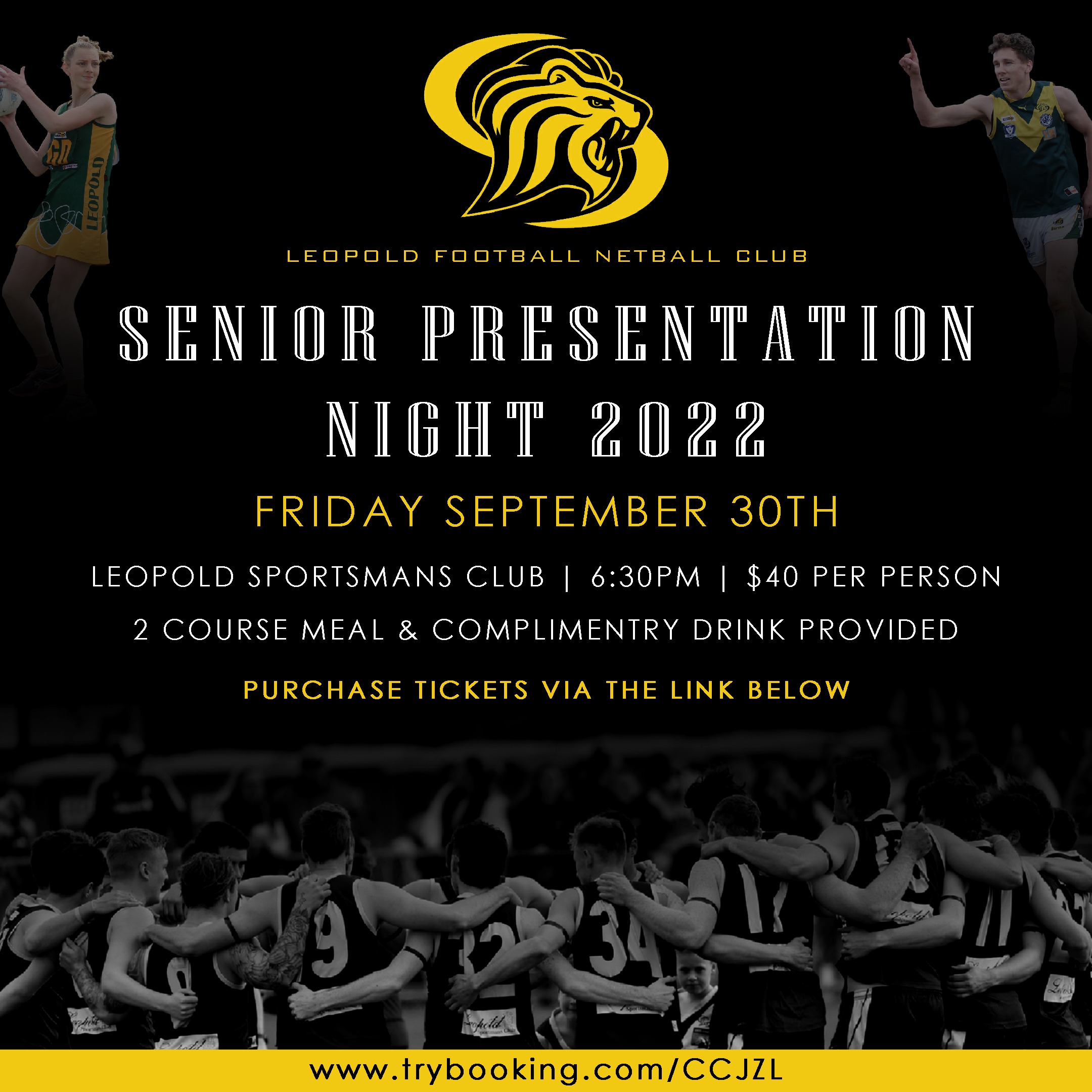 LFNC Presentation Night 2022 Tickets, Leopold Sportsmans Club, Leopold