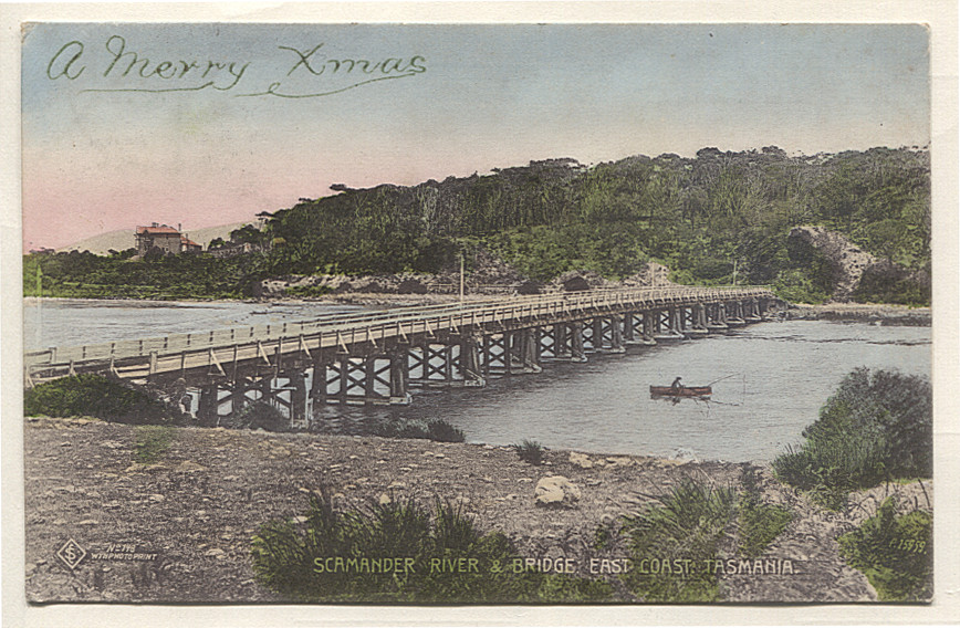 (BB15007) TASMANIA · 1906 postally used card by Selwyn Cox from his