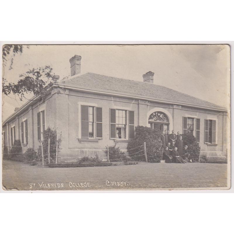 (WS1179) TASMANIA · 1906 real photo card with view of ST WILFRED'S