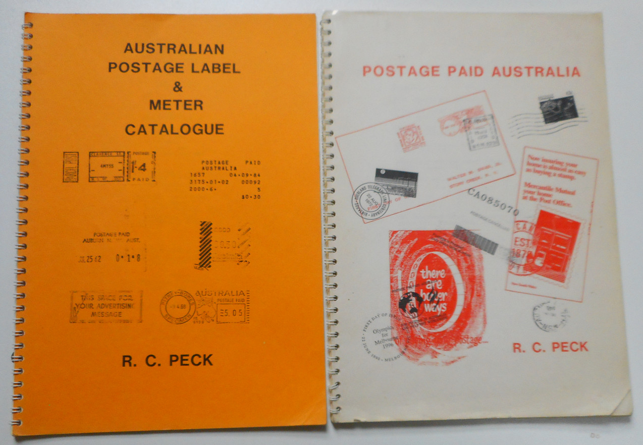(PL1203A) AUSTRALIAN POSTAGE LABEL & METER CATALOGUE by R.C. Peck