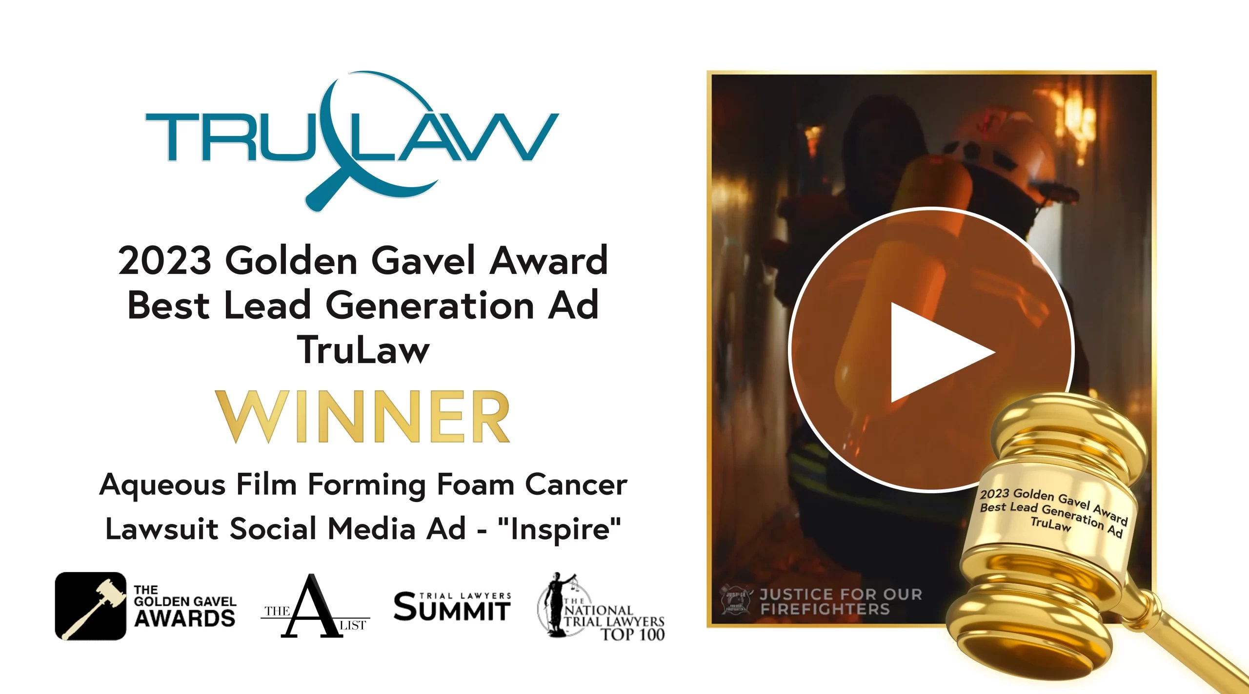 TruLaw Wins The Golden Gavel Award for Best Lead Generation Ad TSEG