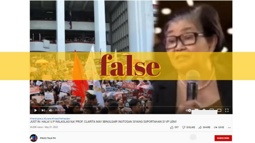 UP did not order retired professor to endorse Robredo