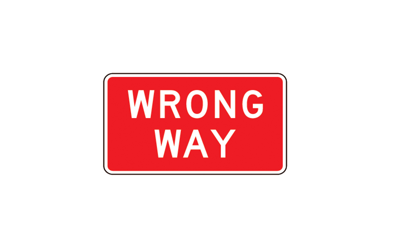 Wrong Way Sign R51a Traffic Safety Supply Company