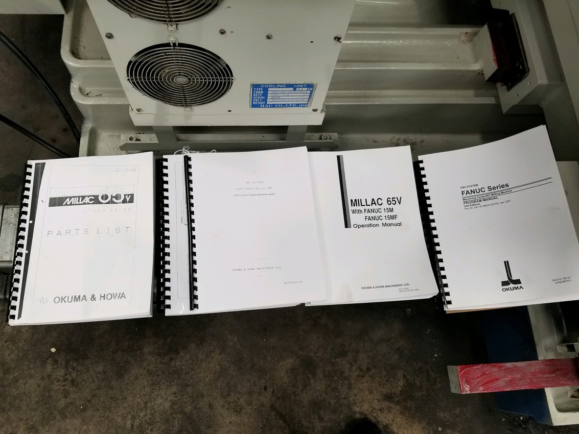 OKUMA & HOWA MILLAC 65V VERTICAL MACHINING CENTER