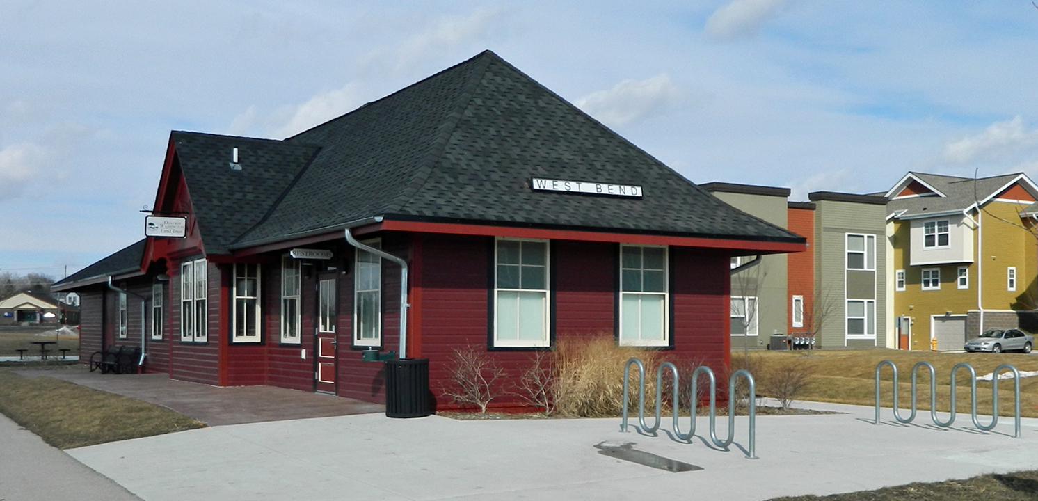 View of Renovated West Bend Depot