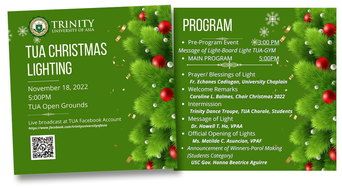 Christmas Lighting Trinity University of Asia