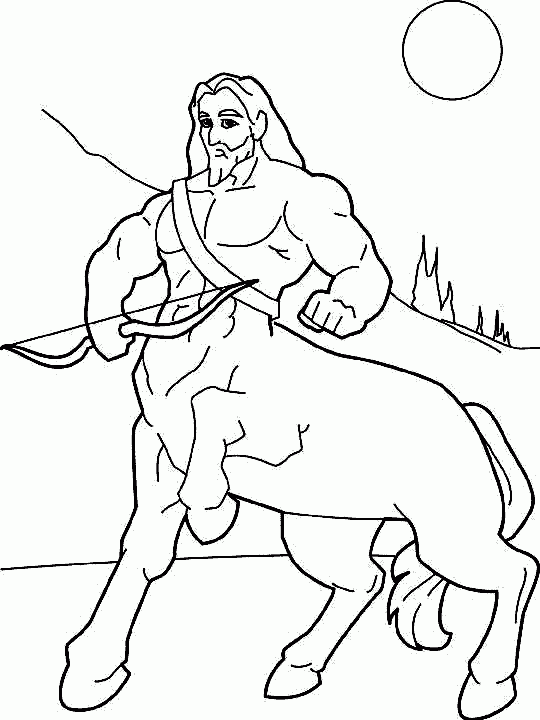 Desenho de Centauro para colorir Tudodesenhos
