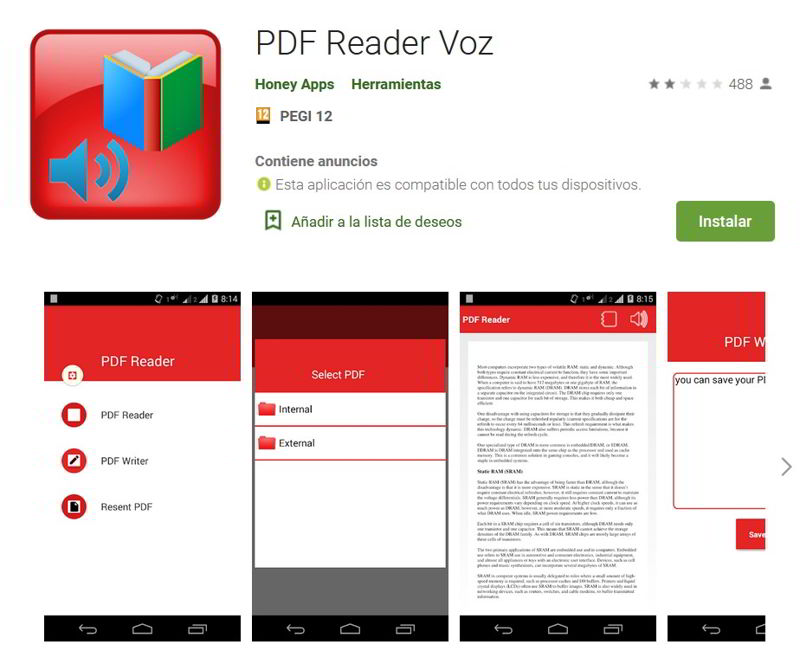 5 aplicaciones gratis para leer PDF en voz alta