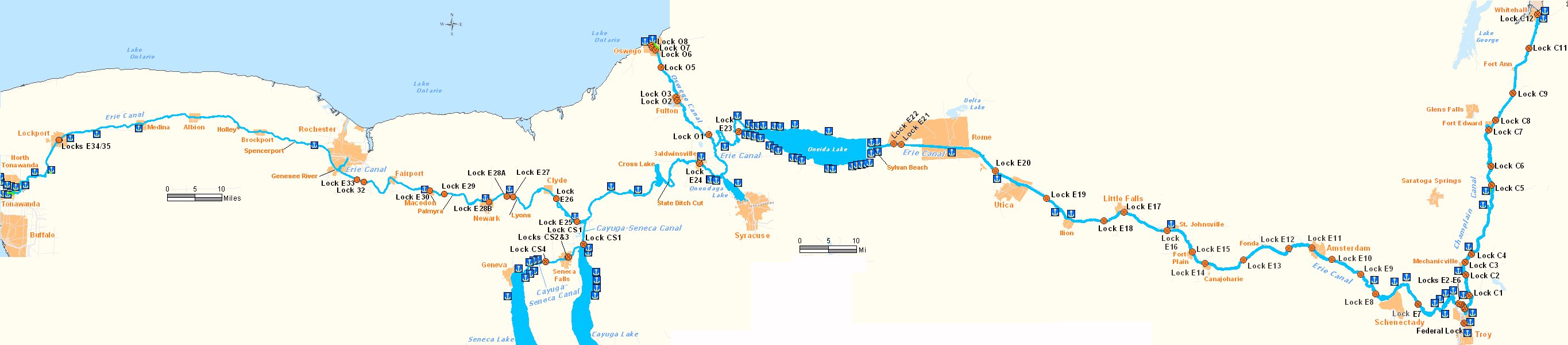 New York State Canal Maps Tug 44