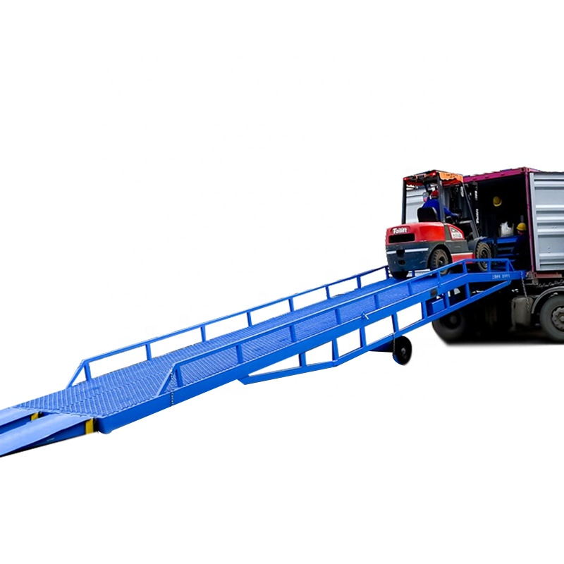 Mobile Hydraulic Loading Ramp Dock Portable Bridge For Garage Tuhe lift