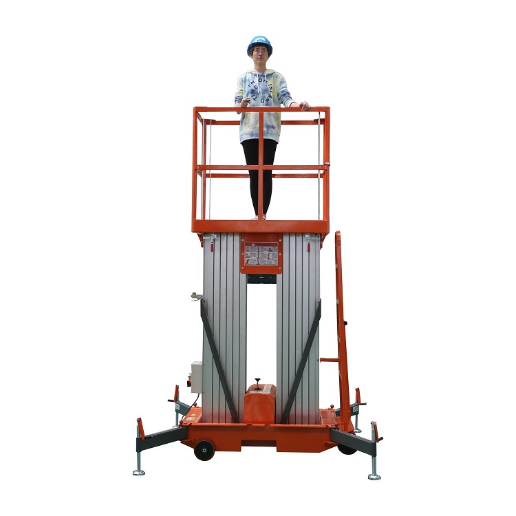 10m Vertical Triplex Simplex Mast 4 stage Boom Lift sj 16 For Customer