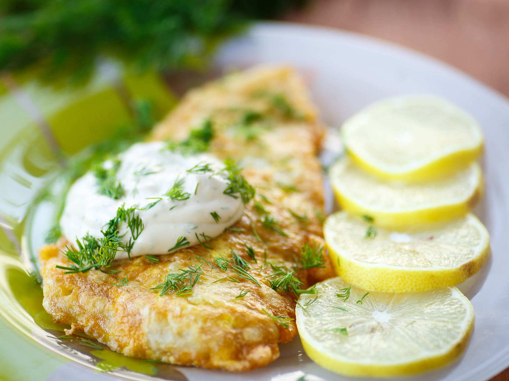 Pan Fried Tilapia with Horseradish and HerbSpiked Mayo Tulkoff Food Products