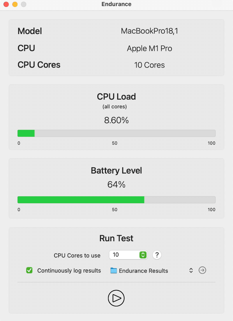 Endurance CPU Stress Test