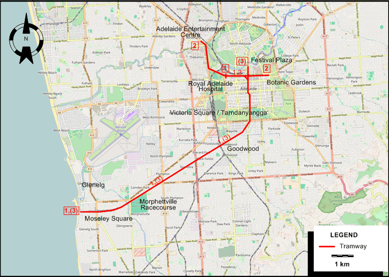 Adelaide Metro Map