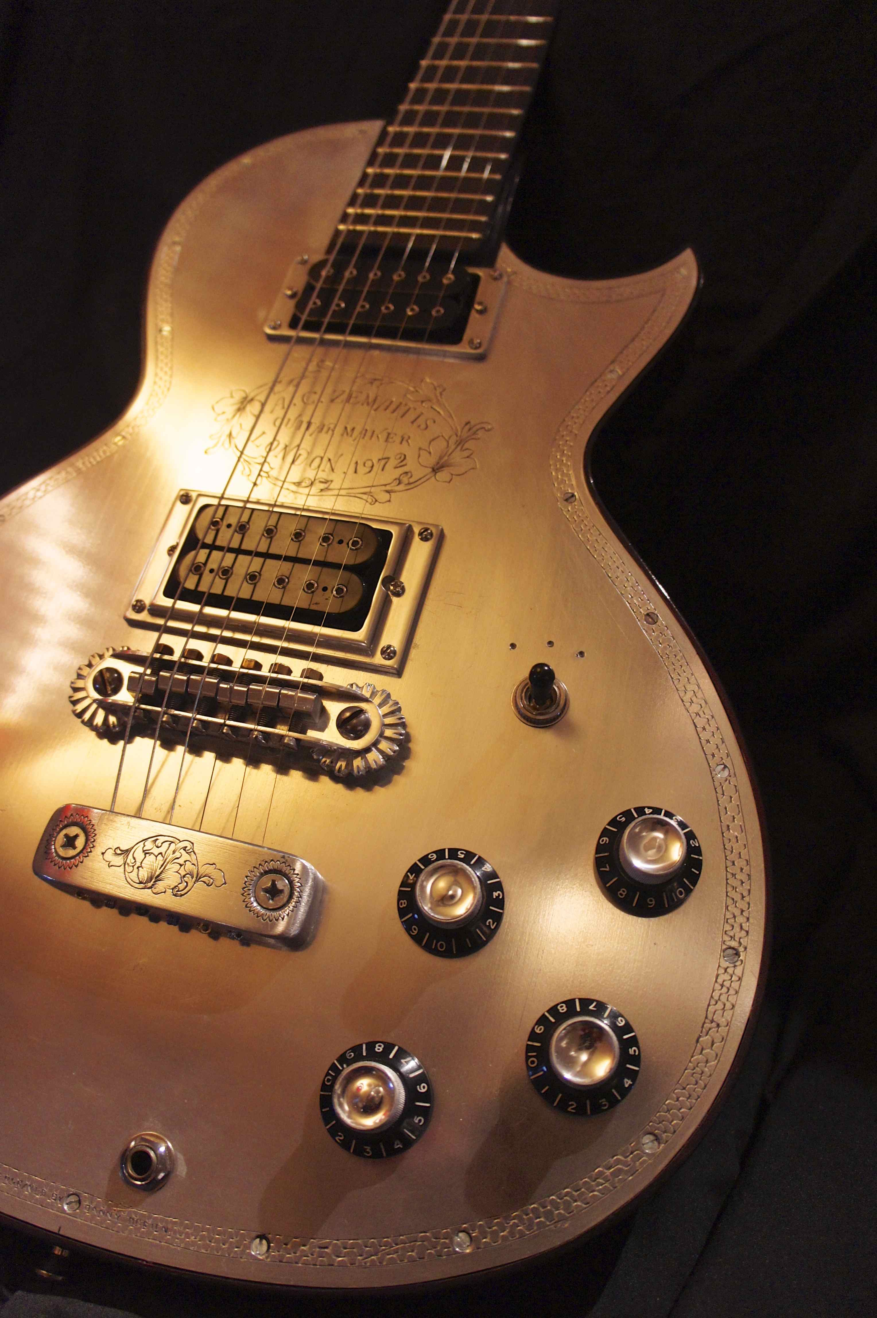 Tony Zemaitis, Metal Front Guitar, 1972 Martin Quittenton Tune Your