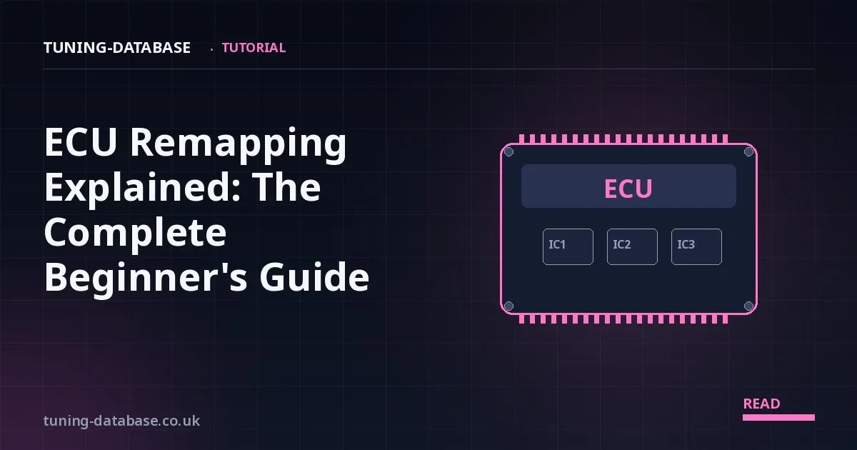 ECU Remapping Explained: The Complete Beginner's Guide - TUNING-DATABASE