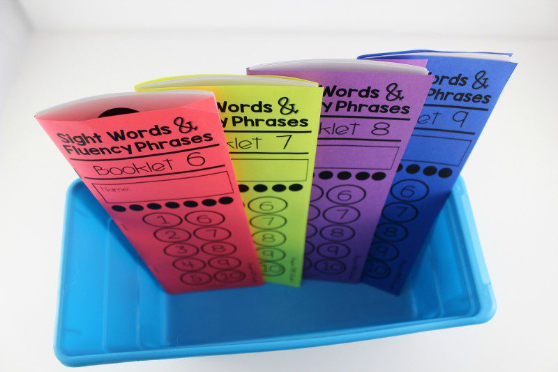 Sight Words And Fluency Phrases Booklets - Tunstall's Teaching Tidbits