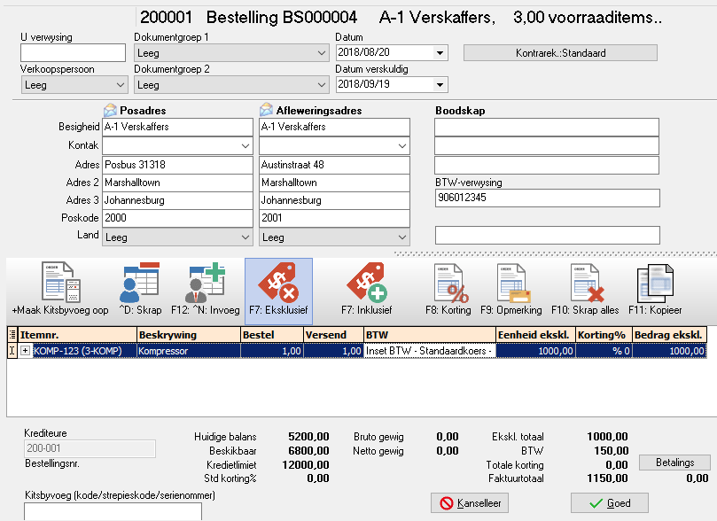 Kontekskieslys Skep aankope vir voorkeurverskaffer1