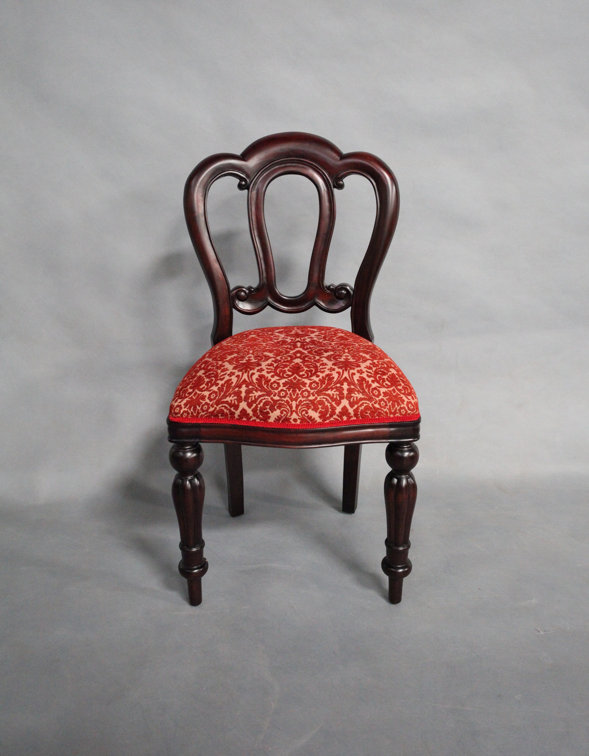 Solid Mahogany Wood Admiralty Upholstered Dining Chair Turendav