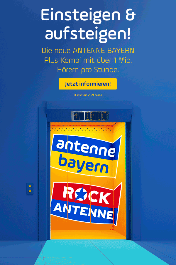 Anzeige Einsteigen & Aufsteigen mit ANTENNE BAYERN Plus. turi2
