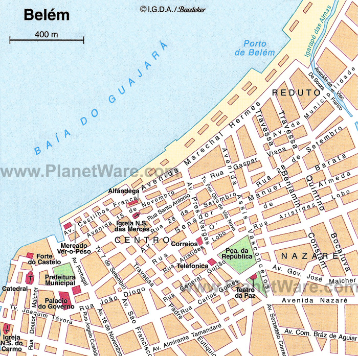 Belem Map Brazil