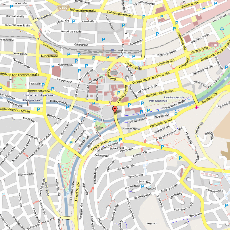 Rodgebiet Pforzheim Karte Pforzheim Map