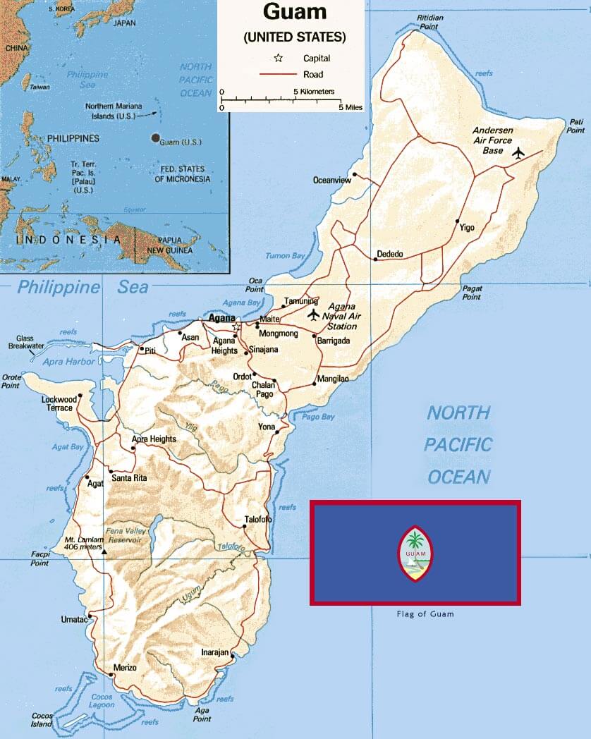 Guam Map