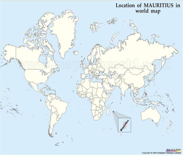 Mauritius Location Map Mauritius Attractions