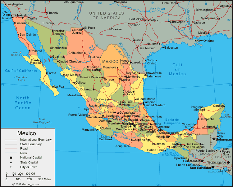 Mexico Political Map