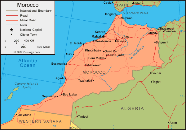 Morocco Map