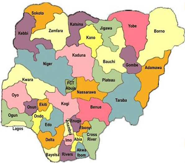 Maps of Nigeria Worldometer