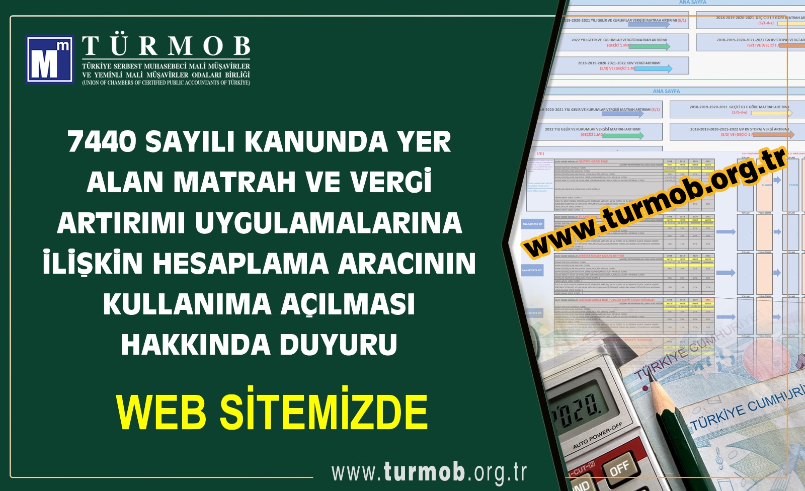 TÜRMOB 7440 Sayılı Kanun’da Yer alan Matrah ve Vergi Artırımı