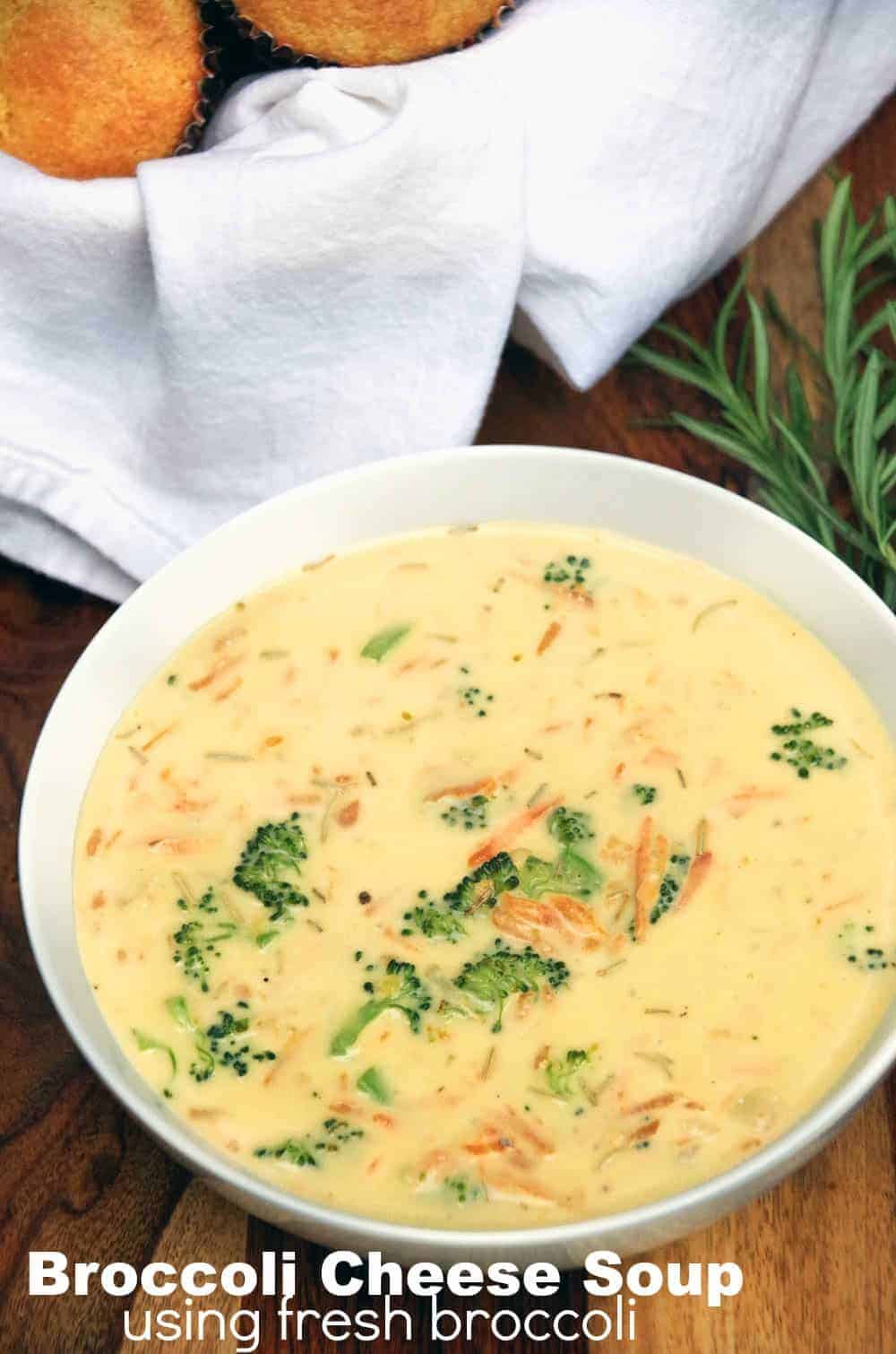 Fresh Broccoli Cheese Soup Recipe Turning the Clock Back