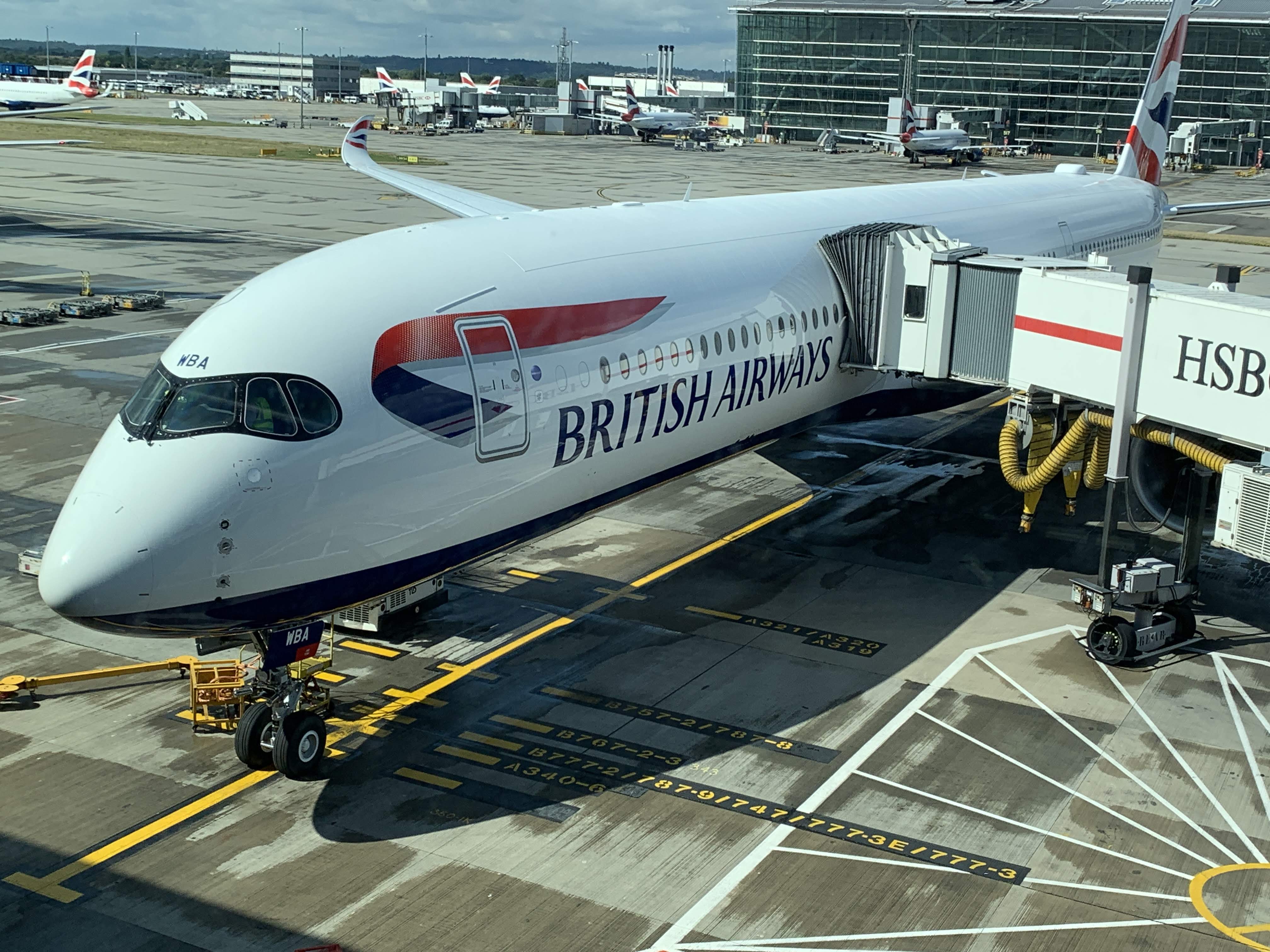 British Airways A350 first flight review are the new Club Suites as