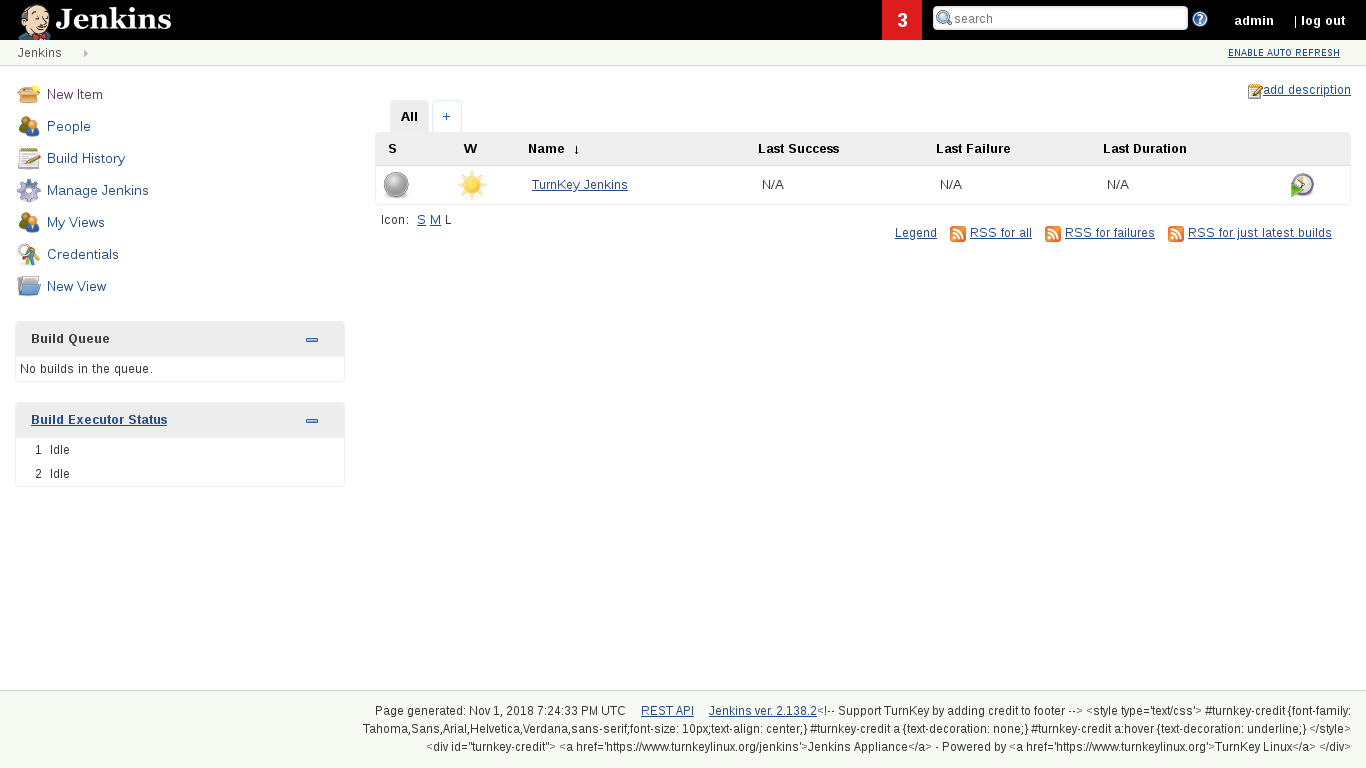 Jenkins TurnKey GNU/Linux