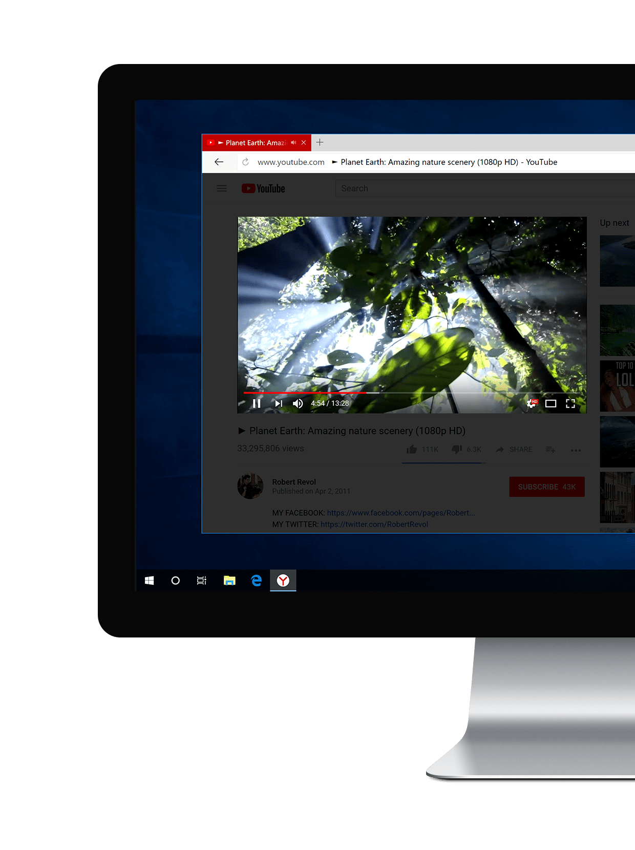 Turn Off the Lights Yandex Extension