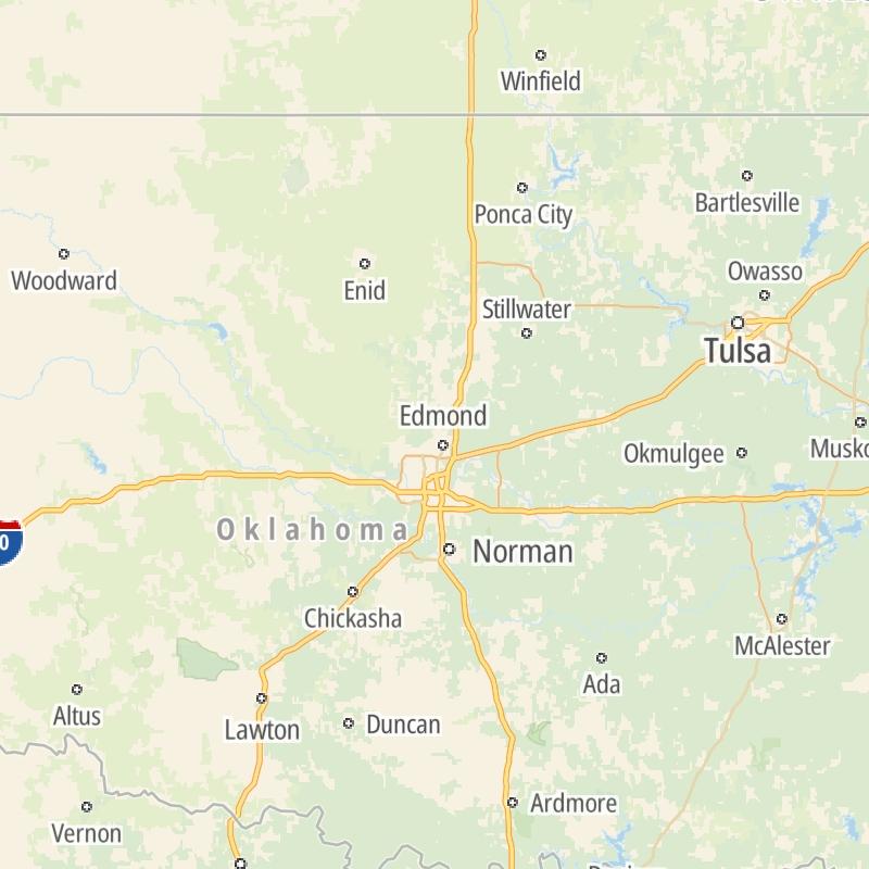 Oklahoma Toll Maps