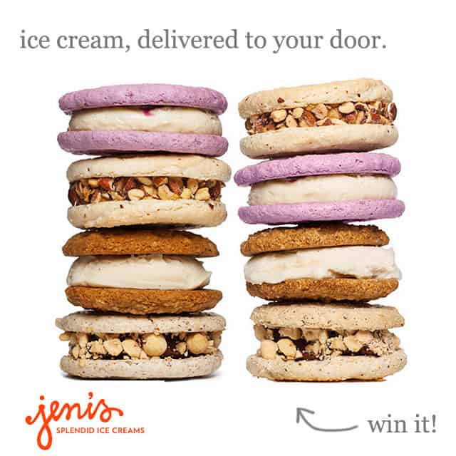 Giveaway Ice Cream Sandwich Delivery from Jeni's Splendid Ice Creams