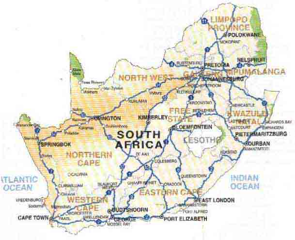 Street Maps South Africa South African Maps