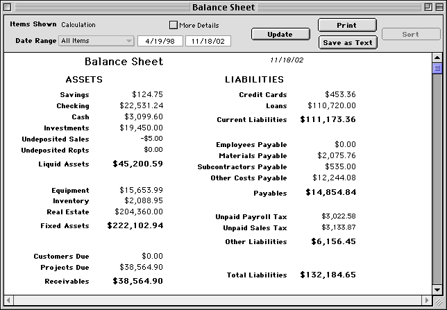 Goldenseal Accounting Software manual Financial Reports