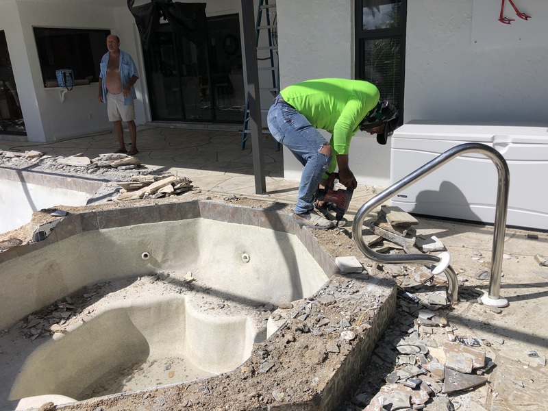 Travertine Pavers Installation Repair Pool Deck Remodel