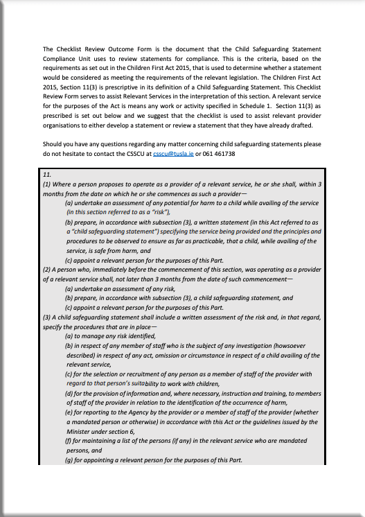 How do I develop a Child Safeguarding Statement?Tusla Child and Family Agency