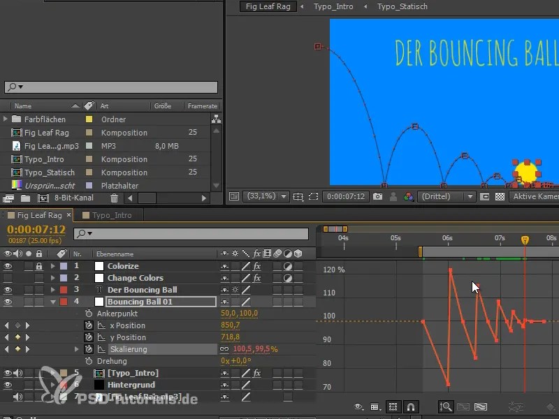 Animation leicht gemacht Bouncing Ball Squash and Stretch