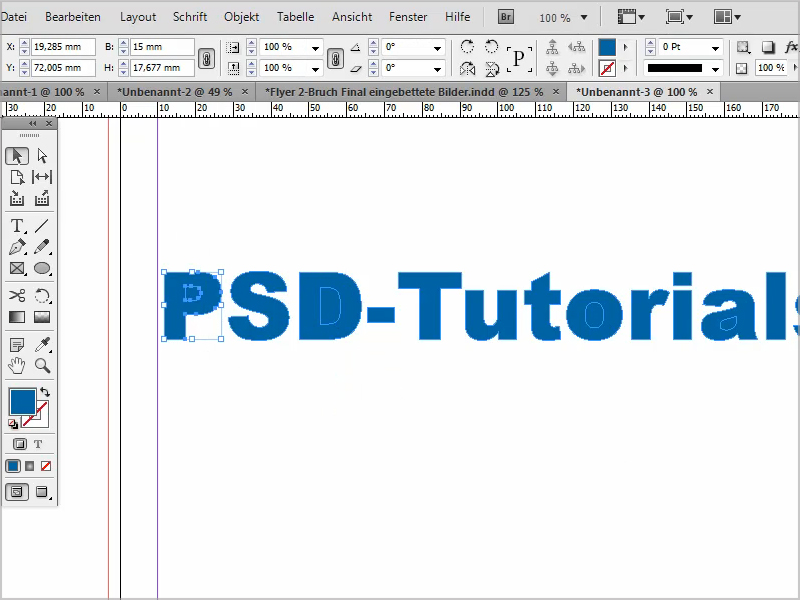 Adobe InDesign Texte schnell in Pfade umwandeln