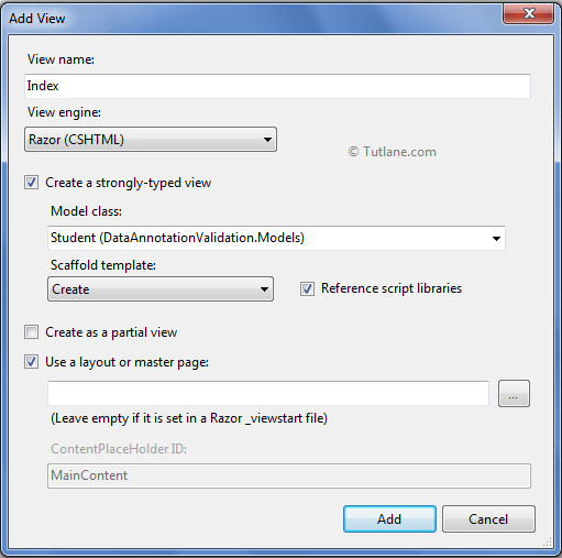 Use Data Annotations in MVC to Validate Model Data with Example