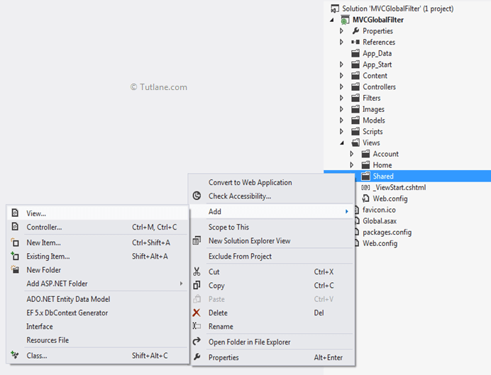 Global Action Filters in MVC for Exception Handling and Logging