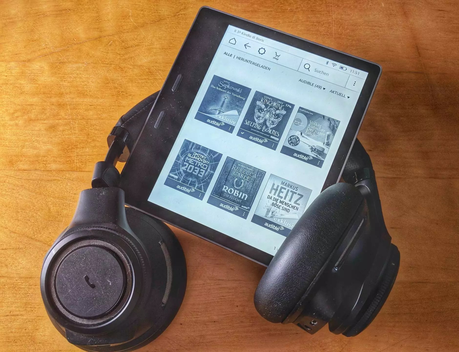 Anleitung Hörbücher von Audible auf dem Kindle hören Hardware